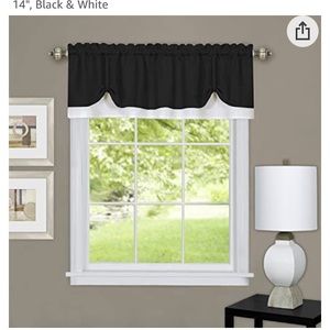 LAST CHANCE - Two Achim Home Furnishings DRVL14BW12 Harvard Pair Window Curtain